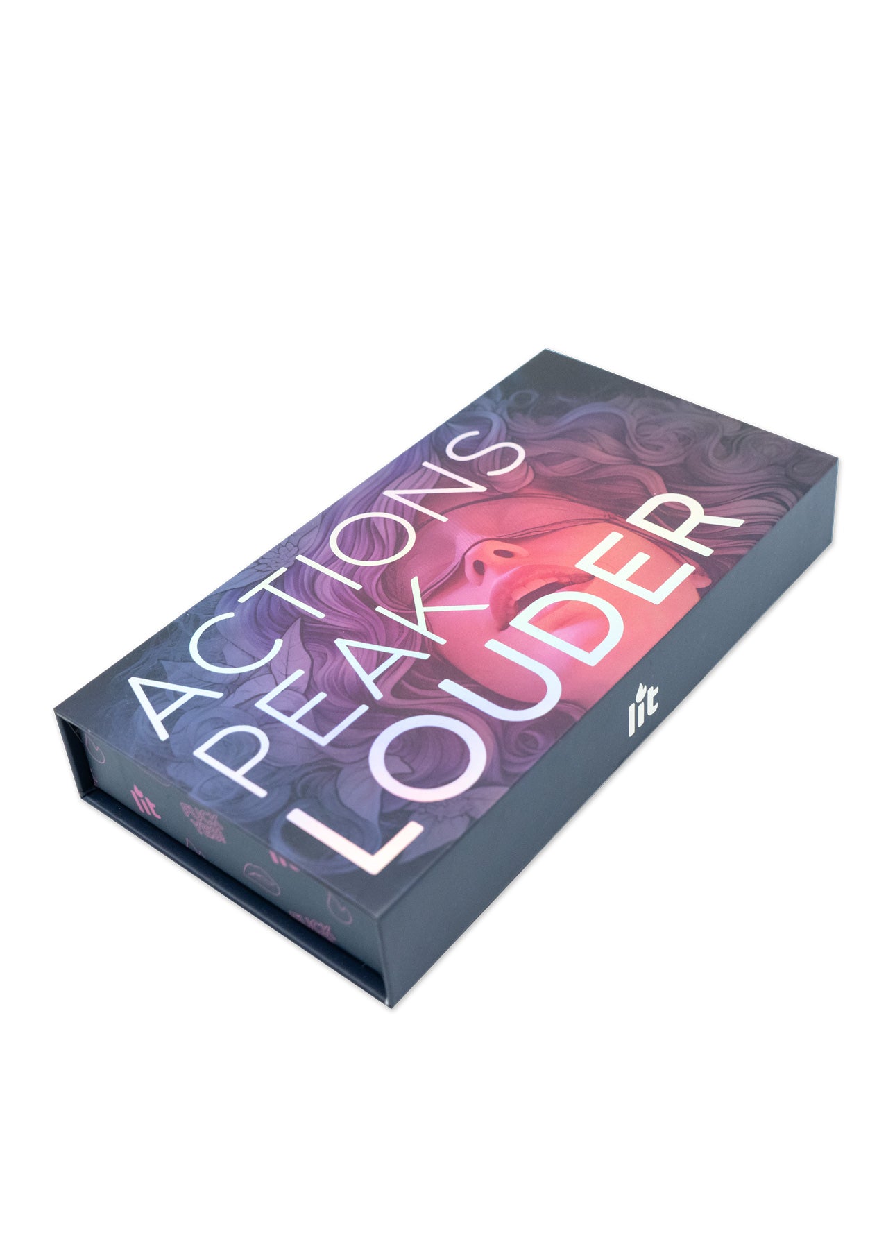 Actions Peak Louder sensual blindfold in magnetic closure gift box - couples intimacy gift