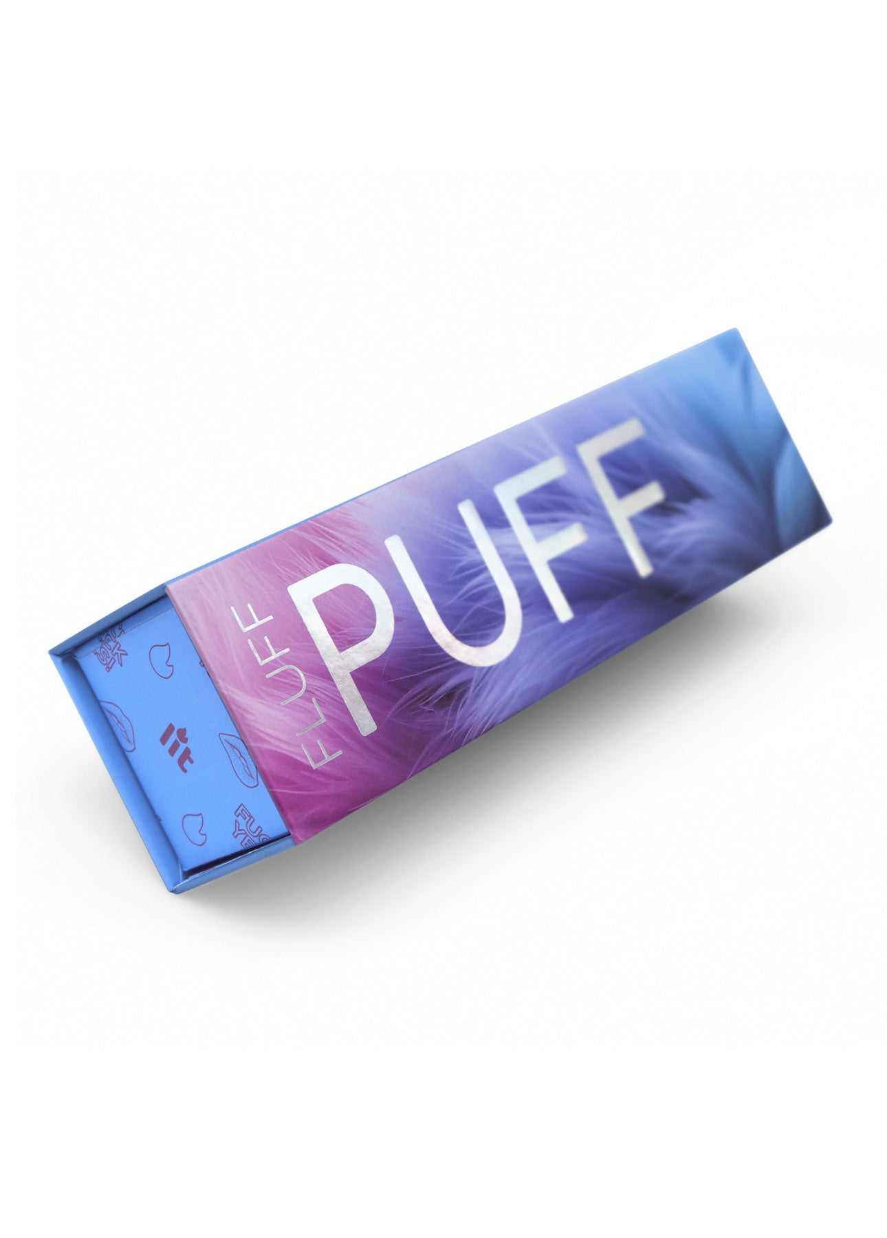 Fluff Puff feather tickler in magnetic closure travel gift box
