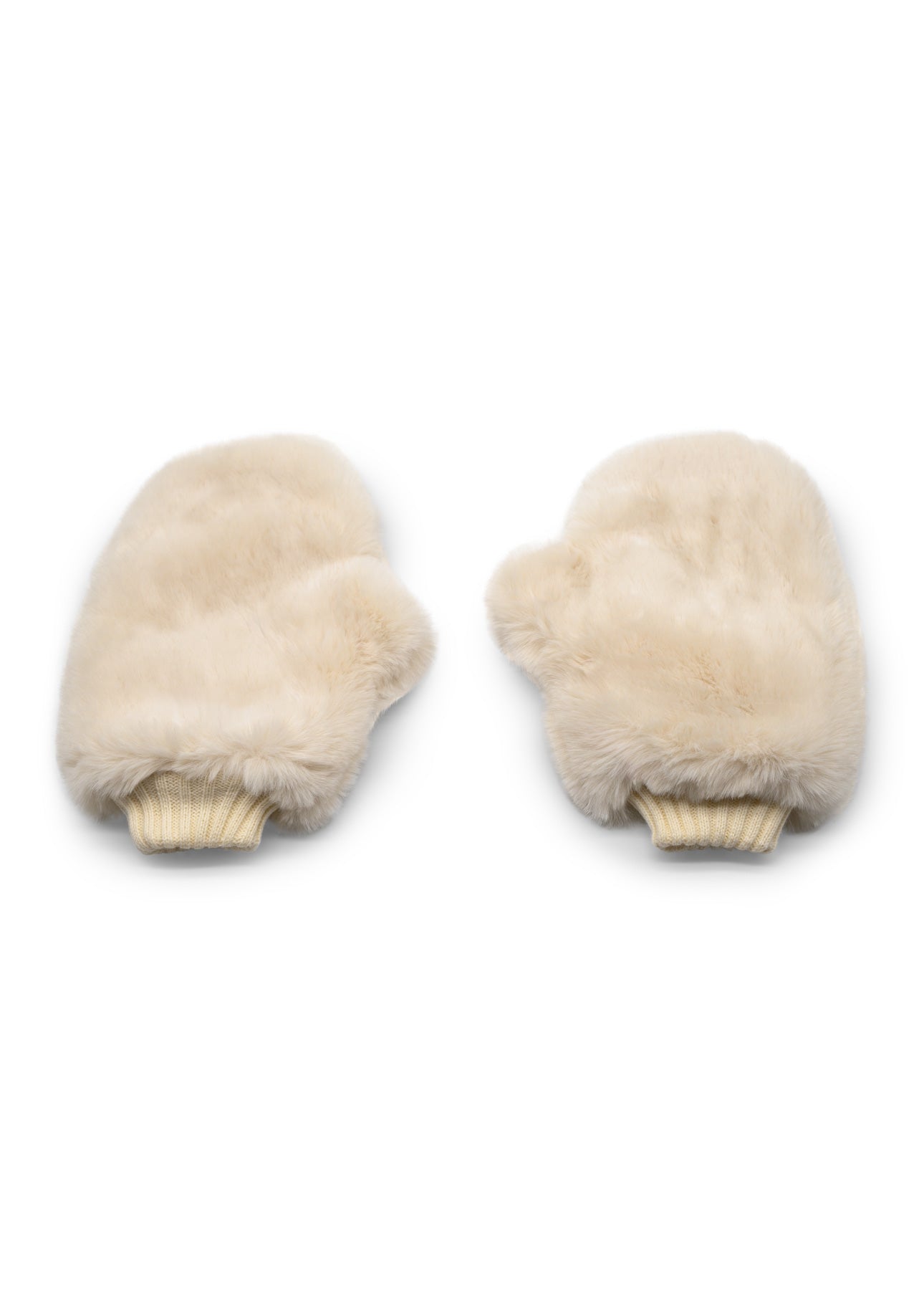 Sweet Sub Mittens oversized faux fur massage gloves in light gold